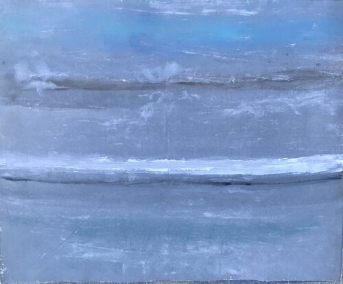 Misty Morning Ocean von Rebecca Both, Malerei kaufen auf Singulart