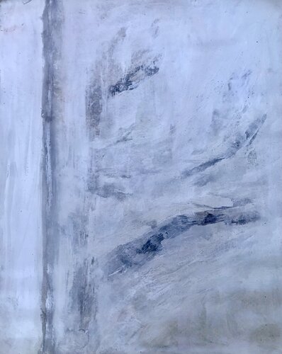Silver White Ocean Rock van Rebecca Both, Schilderij te koop op Singulart
