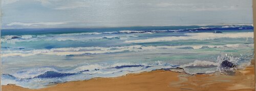 Colors of the beach. van ISABEL RIU MARTÍ, Schilderij te koop op Singulart