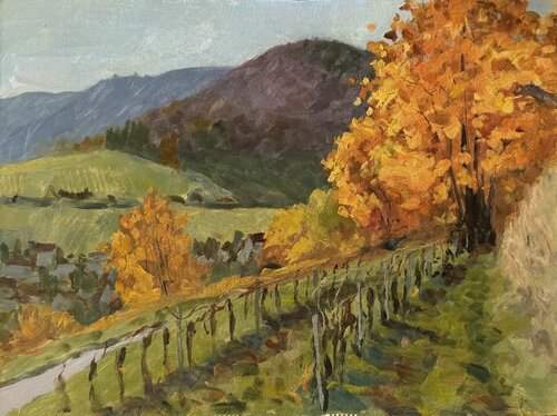 "Golden Vineyard" di Bernd Weber, Pittura in vendita su Singulart