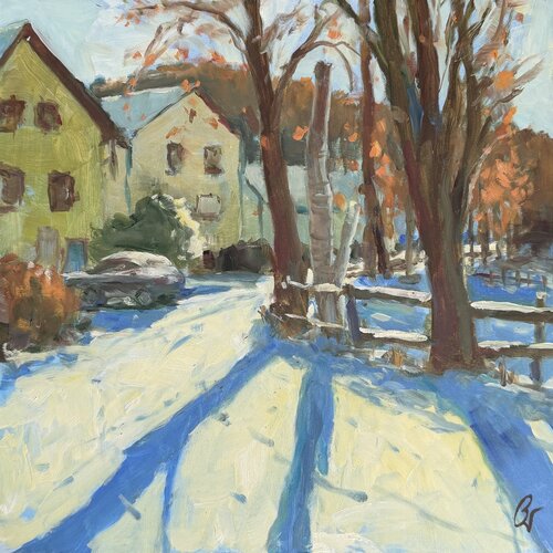 "Where the Winter Sun Falls" di Bernd Weber, Pittura in vendita su Singulart