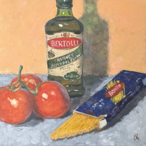 Elements of Italy – A Mediterranean Still Life von Bernd Weber, Malerei kaufen auf Singulart