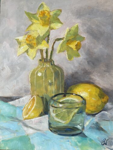 Study in Lemon Light par Bernd Weber, Peinture en vente sur Singulart