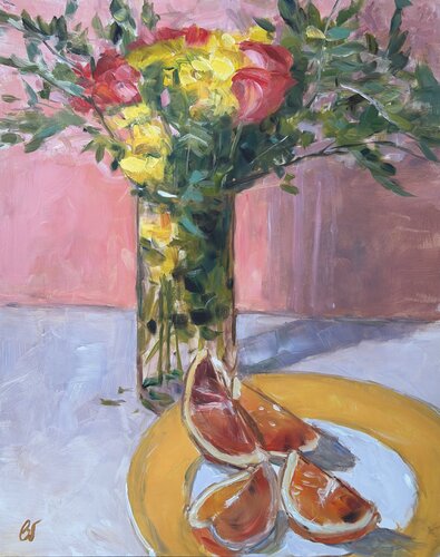 Between Bloom and Fruit de Bernd Weber, Pintura a la venta en Singulart