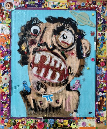 The mermaid man van Marcel Prevaritura, Schilderij te koop op Singulart