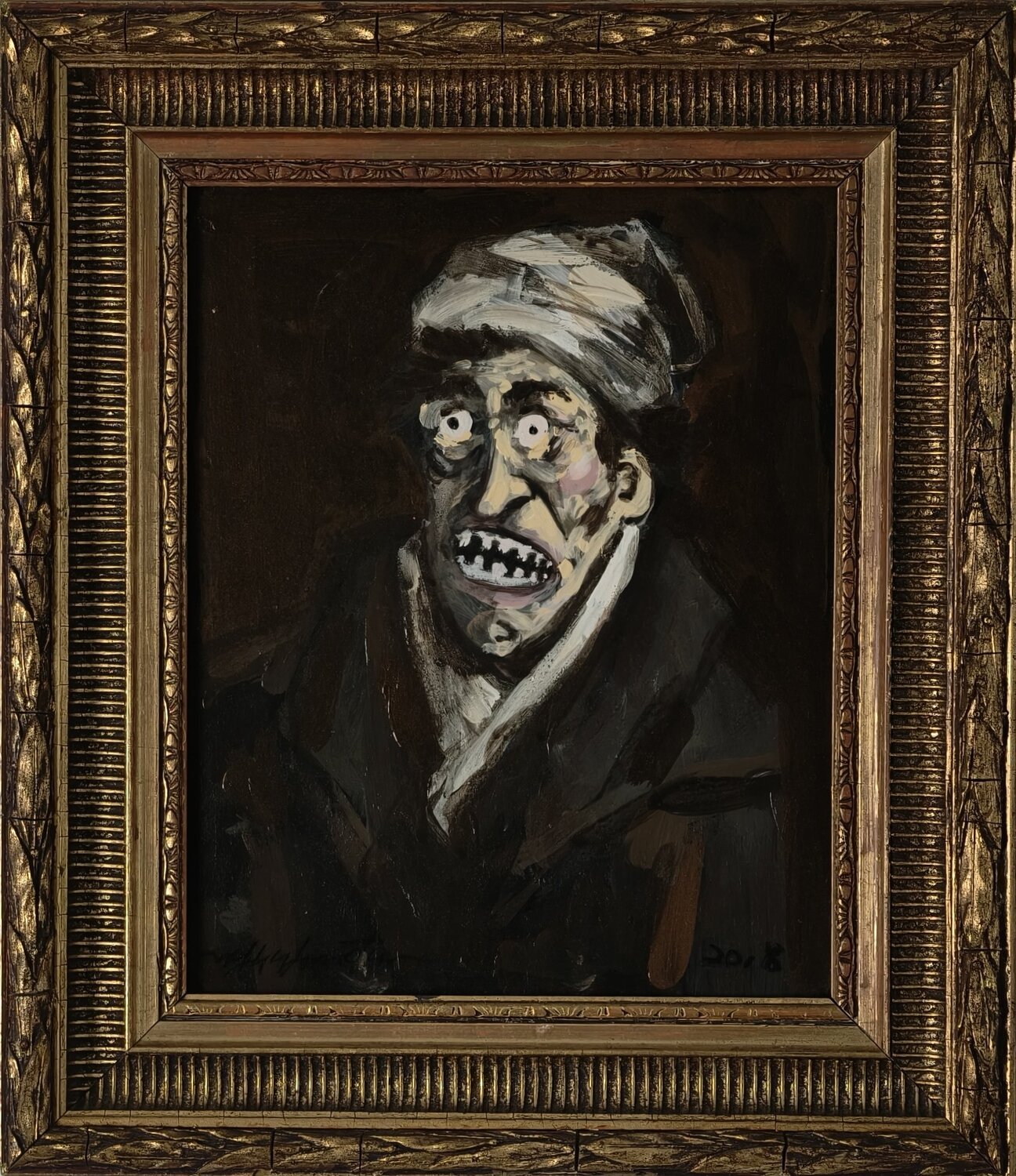 Madwoman with a gambling mania Marcel Prevaritura Originalgemälde zu verkaufen