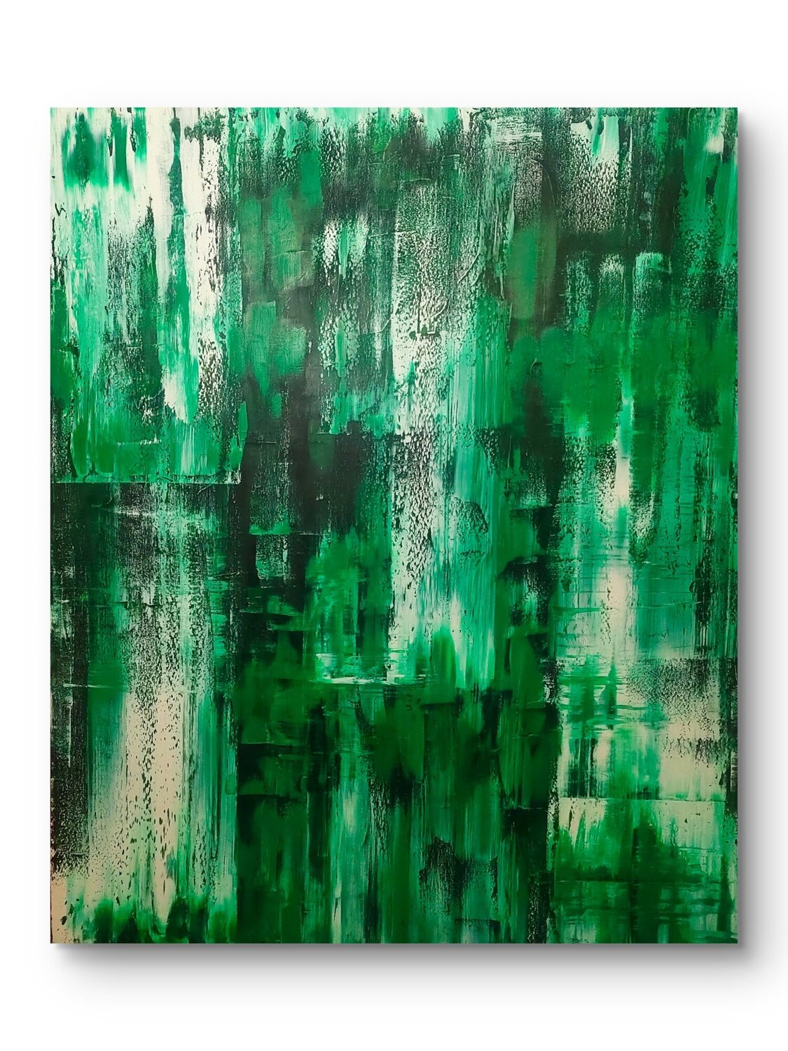 Verde infinito Maria Dobrican Dipinto originale in vendita