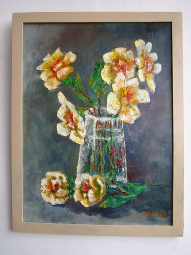 Blumenstrauß 140 by Michael Pletinski, Painting for Sale on Singulart