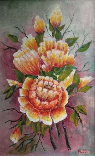 Blumen 160 de Michael Pletinski, Pintura a la venta en Singulart