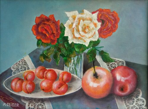 Drei Rosen 165 by Michael Pletinski, 회화 for Sale on Singulart