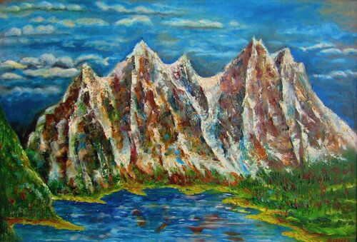 Berge von Michael Pletinski, Malerei kaufen auf Singulart