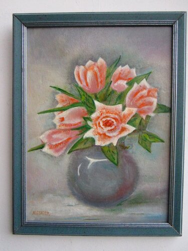 Blumen  136 de Michael Pletinski, Pintura a la venta en Singulart