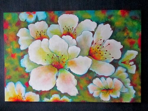 Blumen.   224 par Michael Pletinski, Peinture en vente sur Singulart