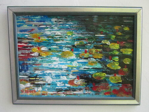 Wasserlilien / Seerosen    152 by Michael Pletinski, 絵画 for Sale on Singulart