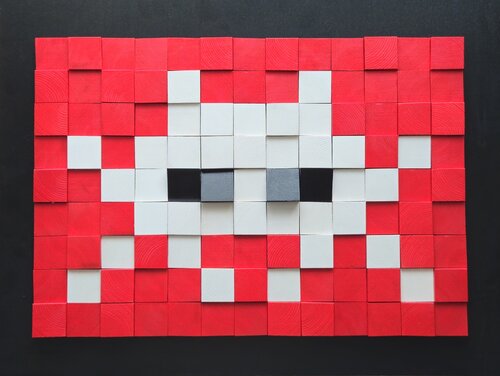 White Pixel by Tatian Hatnean, Painting for Sale on Singulart