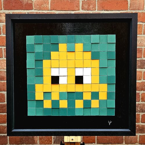 Tangelo Invader #1 by Tatian Hatnean, 회화 for Sale on Singulart