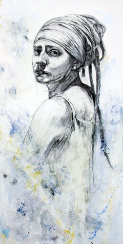 Mirada perdida van Lydia Gordillo Pereira, Tekening te koop op Singulart