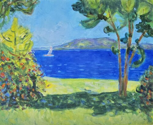 Fjord, Norway van Art Zarina Hagen, Schilderij te koop op Singulart