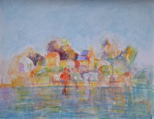 Akerhus Fortress in the Light van Art Zarina Hagen, Schilderij te koop op Singulart