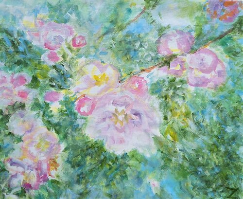 Apple Blossoms by Art Zarina Hagen, Painting for Sale on Singulart