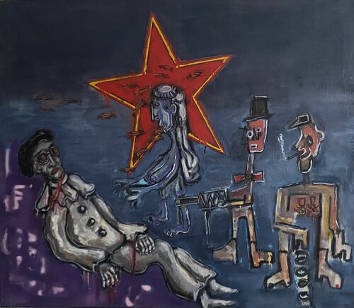 Stanislaw I. Witkiewicz’s last dream de Wojciech Kubaty, Pintura a la venta en Singulart