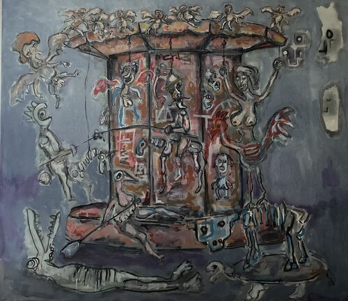 Merde, merci von Wojciech Kubaty, Malerei kaufen auf Singulart