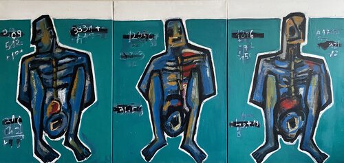 The Palestinians by Wojciech Kubaty, Painting for Sale on Singulart