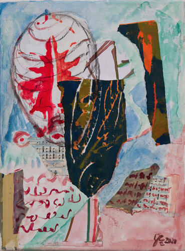 My face in a Landscape again II par Gez Zirkelbach, Peinture en vente sur Singulart