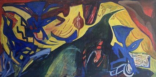 Fliehende di Gez Zirkelbach, Pittura in vendita su Singulart