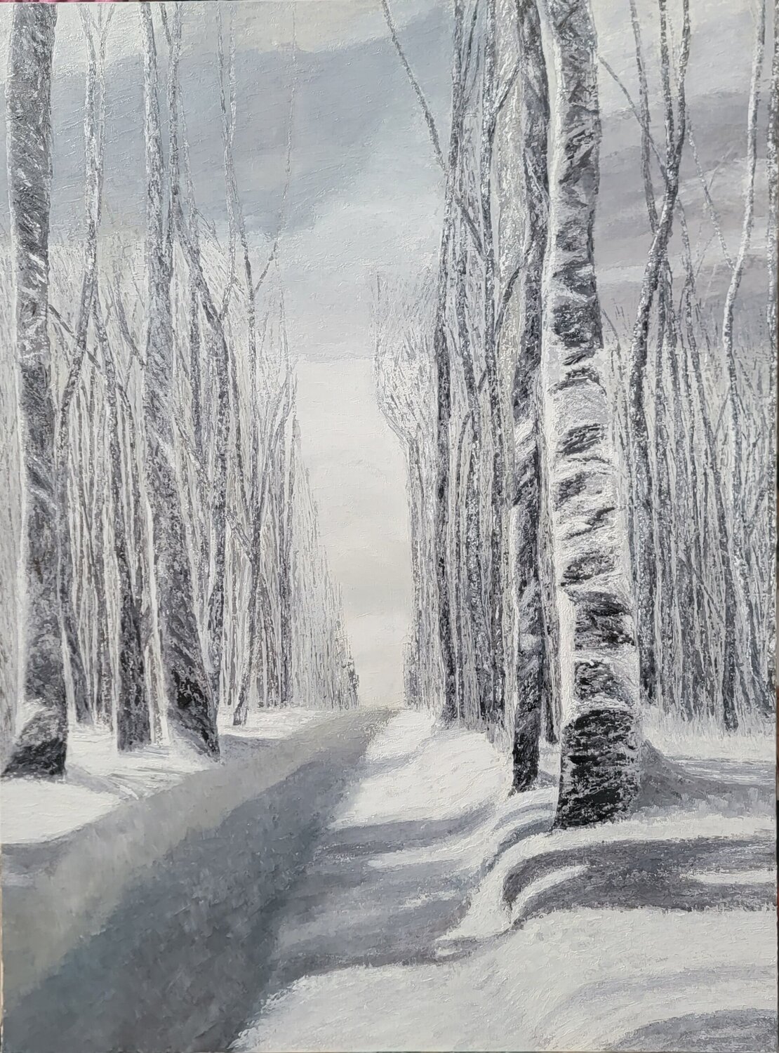 Chemin en hiver Mollier-Rousseau Sophie
