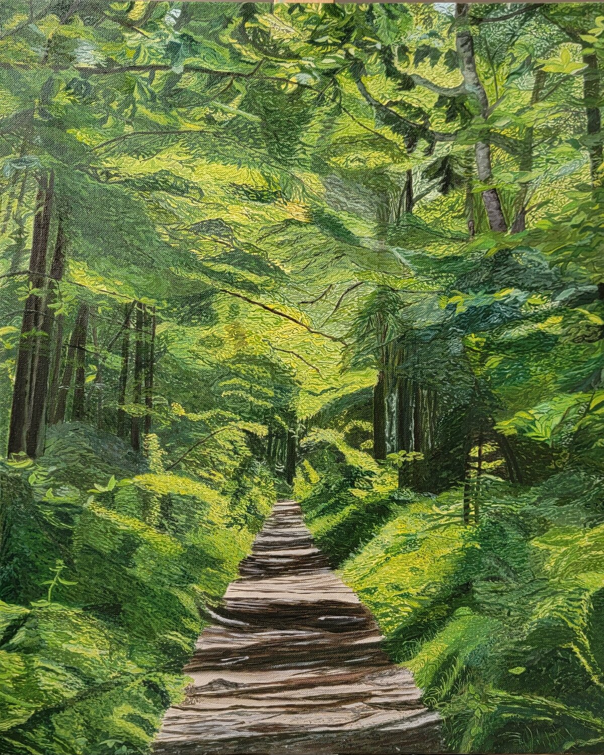 Le chemin Mollier-Rousseau Sophie Peinture originale à vendre