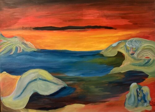 Tramonto by Aurelio Guerrini, Painting for Sale on Singulart