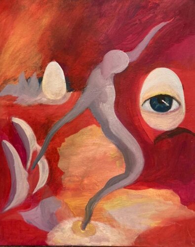 La nascita by Aurelio Guerrini, Painting for Sale on Singulart