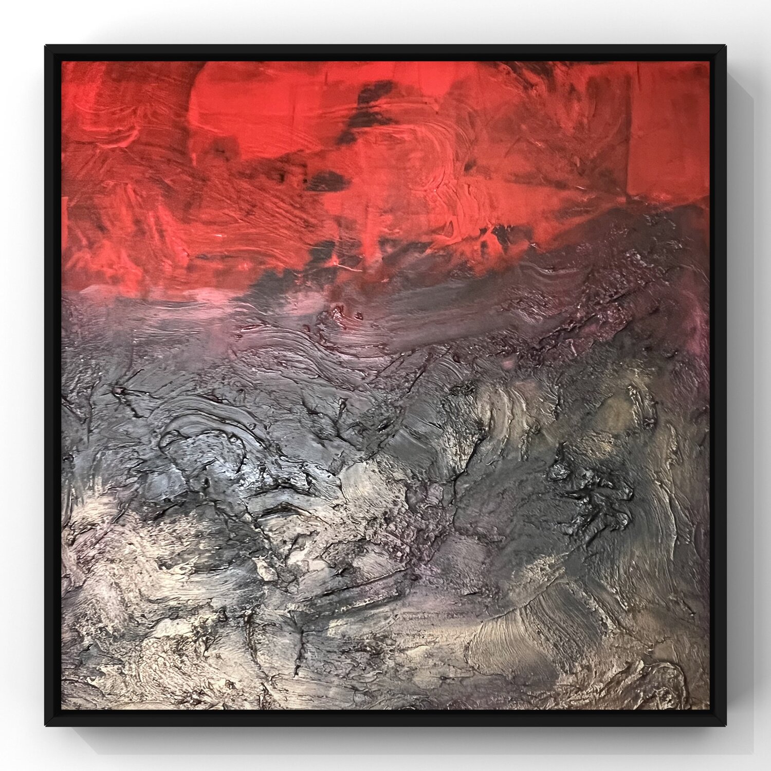 Crimson Horizon Bisi Onisemo Original painting for sale