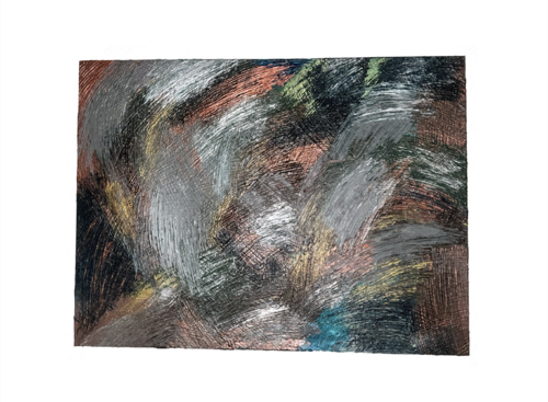 autumn fog di Christina Schweers, Pittura in vendita su Singulart