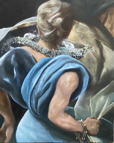 Betty blue l `heure bleu van Thomas Holm, Schilderij te koop op Singulart