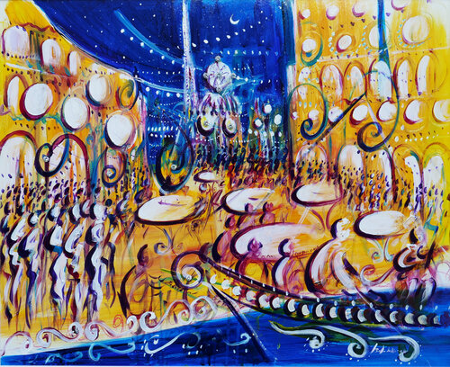 Parigi lungo la Senna van franco baldassarre, Schilderij te koop op Singulart