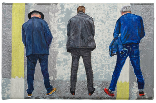 Drei Manneken Pis di Christian Hein, Pittura in vendita su Singulart