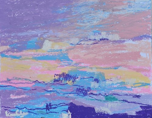 The pink sky van Kushlani Jayasinha, Schilderij te koop op Singulart