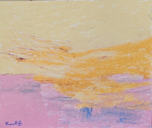 Hazy sky van Kushlani Jayasinha, Schilderij te koop op Singulart