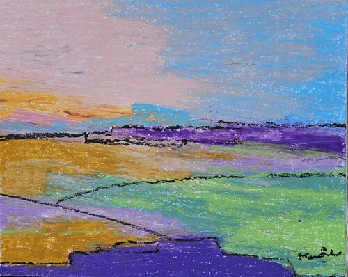 Green fields in Sri Lanka van Kushlani Jayasinha, Schilderij te koop op Singulart
