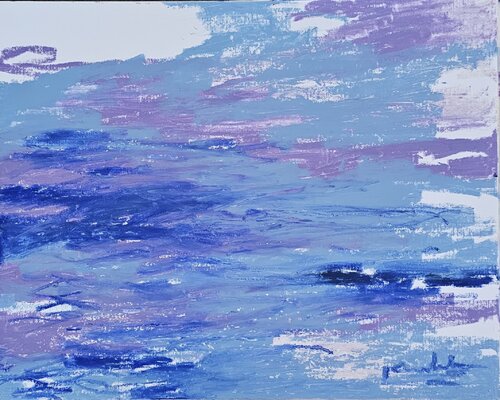 The sea as far as I can see by Kushlani Jayasinha, Painting for Sale on Singulart