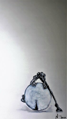 Sisyphus by Sabine Schiffer-Nasserie, Painting for Sale on Singulart