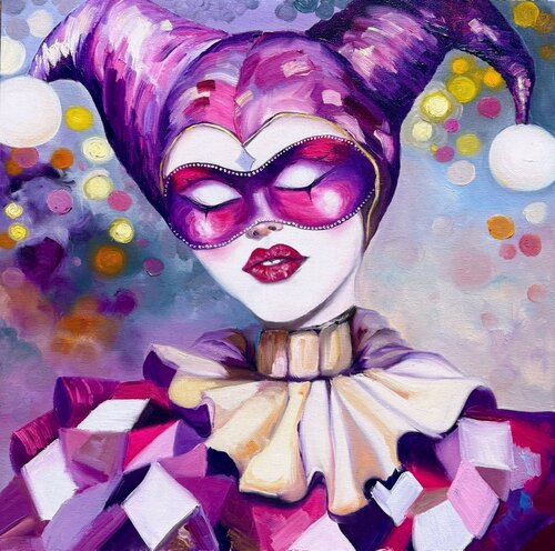 Dreaming Harlequin di Ira Payweather, Pittura in vendita su Singulart