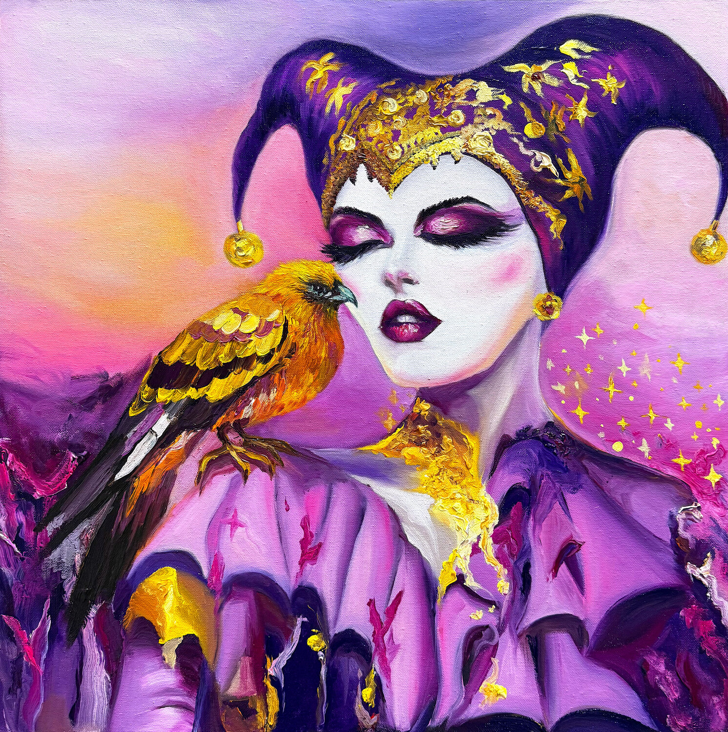 Keeper of the Gold-Bird Ira Payweather Originalgemälde zu verkaufen