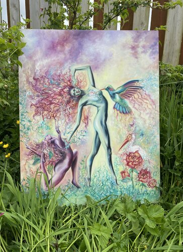 Garden Nymphs di Erica Robin, Pittura in vendita su Singulart