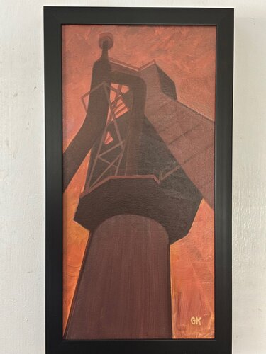 Old Blast Furnace von George Katich, Malerei kaufen auf Singulart