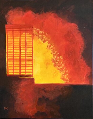 Steel Mill Coke Oven von George Katich, Malerei kaufen auf Singulart