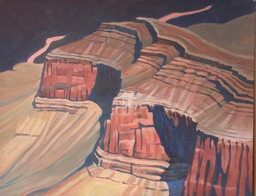Grand Canyon Light de George Katich, Pintura a la venta en Singulart