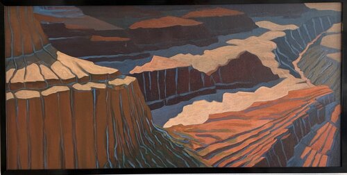 Inside the Canyon di George Katich, Pittura in vendita su Singulart